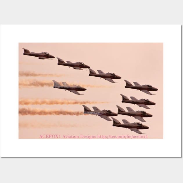 RCAF Snowbirds Dusk Big Wedge Wall Art by acefox1